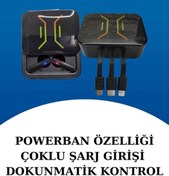 Resim Eldenör Wireless Şarjlı Akıllı Saat ve Dijital Göstergeli Kablosuz Bluetooth Kulaklık Nabız Ölçer 