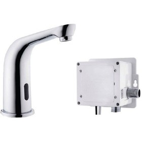 Resim Polisu Fotoselli Tek Giriş Köşeli Lavabo Bataryası 