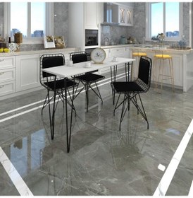 Resim Knsz Masa Sandalye Takımı Hem75mazlum Byzsyh 140 040 Sm 3 Sandalye Syhsyh Sırt Minderli 