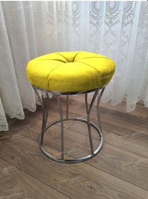 Resim Kum Saati Dilimli Makyaj Pufu Gümüş Sarı 