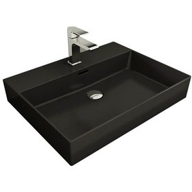 Resim Bocchi Milano 60 CM Lavabo 1376-004-0126 Mat Siyah 