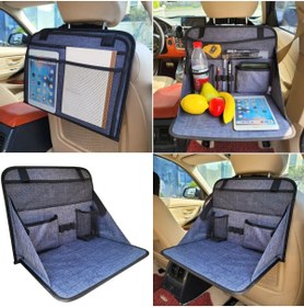 Resim Wi Fro Araç Koltuk Arkası Eşya Düzenleyici Organizatör Katlanır Ve Masa Olma Özelliği Çok Amaçlı 