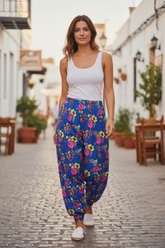 Resim MODA Çiçek Desenli Cepli Şalvar 