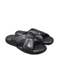 Resim Pierre Cardin Üstü Çapraz Puflu Taban Hakiki Deri Erkek Terlik 001 