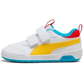 Resim Puma Multiflex 2 Color V Inf 402940-01 Ortopedik Bebek Çocuk Spor Ayakkabı Beyaz 