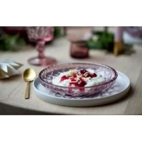 Resim Glas Sorrento Tabak 4 Adet Çap:16 cm Pembe 