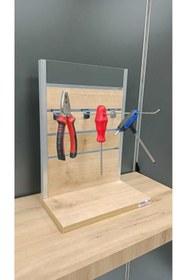 Resim UZMAN GRUP RAF SİSTEMLERİ 50 Adet - 20 cm - 4 mm Kanallı Pano Anahtar Kancası 