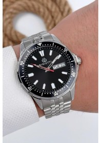 Resim Bigotti Erkek Kol Saati Tüm Fonksiyonlar Aktif Gümüş-siyah Sdb002 Gümüş - Siyah 