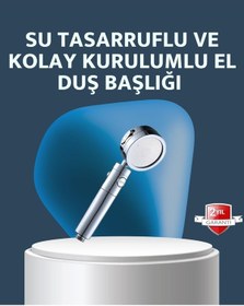 Resim Universal Yüksek Basınçlı 3 Fonksiyonlu Duş Başlığı 