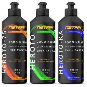 Resim Netfer 3'lü Pasta Set - 3x500 mL 