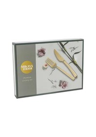 Resim Mikasa Moor Classico Gold 30 Parça Çatal Kaşık Bıçak Seti Altın 