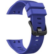 Resim Garmin Forerunner 45 İçin Siyah Tokalı Silikon Saat Bandı Kayışı 