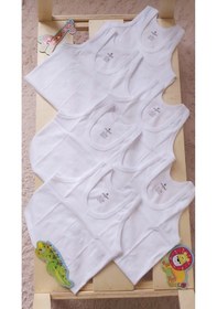 Resim 6'lı Paket %100 Pamuk Erkek Çocuk Atlet 001 