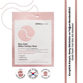 Resim Dermal Rose Gold Glitter Foil Göz Maskesi 4 gr - Gratis 