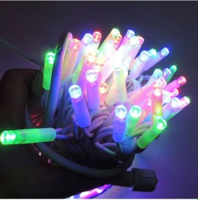Resim Dış Mekan Led Aydınlatma 10m Ağaç Işığı 100l Beyaz Kablo Rgb 