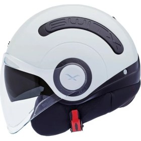 Resim Nexx Sx.10 Siyah-Beyaz Yarım Açık Kask 