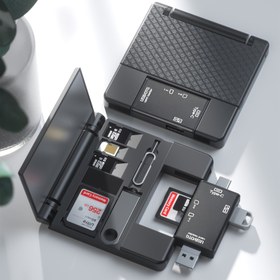 Resim X-TOUT Çift Yuvalı Çok Fonksiyonlu OTG Kart Okuyucu, Hızlı Veri Aktarımı için USB Tip-C ve USB 2.0 ile, Dijital Kameralar, Akıllı Telefonlar, Tabletler ile Uyumlu - SD/Micro SD/TF Kartlar Dahil Değildir, Kamera Kart Okuyucusu | Güvenli Kart Depolama | Dayanıklı Kasa 