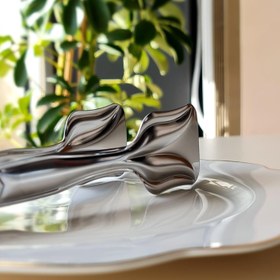 Resim İnox Metal Pasta Maşası Paslanmaz Çelik 21 CM 