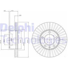 Resim Delphı Fren Dıskı On 5d 305 Mm Renault Master Iı Opel Movano 03- OC01-DELPHI BG9692 