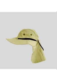 Resim Ergonomik Unisex Buğday Renk Trekking Safari Şapkası 