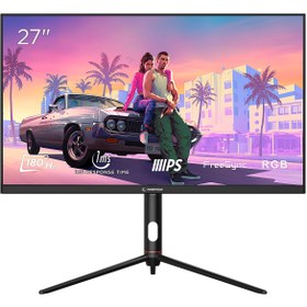 Resim Rampage GLACIER GL27R180Q 27 180Hz 1ms AUO IPS QHD 2K AdaptiveSync RGB Pivot Siyah Flat Oyuncu Monitörü 