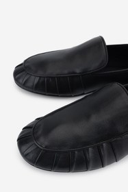Resim Valmenti Kadın Hakiki Deri Siyah Loafer Ayakkabı 