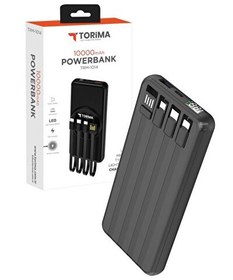 Resim Torima Trm-1014 Siyah 10.000Mah Wirelles Dijital Göstergeli Hızlı Şarjlı Powerbank 
