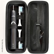 Resim Oral-B & Philips Modelleri için Dayanıklı EVA Diş Fırçası Seyahat Kılıfı (Pro 1000, 2000, 3000, 3500, 1500, 4100, 5100) - Aksesuarlar için File Cebi ile Kompakt & Taşınabilir, Siyah - Ev, Ofis & Yolda Kullanım için İdeal 