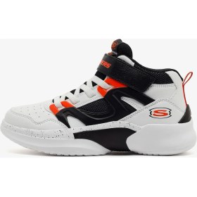 Resim Skechers Skx Court Hype Büyük Erkek Çocuk Beyaz Basketbol Ayakkabısı 406072L Wbo 