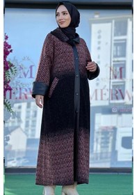 Resim Misswhence 36521 Kaşe Kaban Çok Renkli 