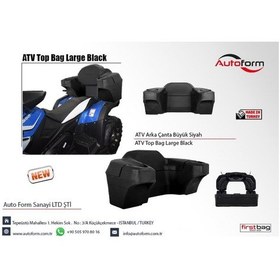 Resim Atv Çantası Arka Lux. Mat Siyah .Kilitli Pe 