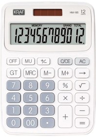 Resim 12 Hane Masaüstü Hesap Makinesi Hm-185 Wt Beyaz Diğer 