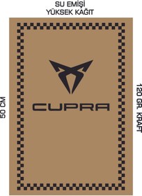 Resim duha trend 35x50 120 Gr. Kraft Kağıt Oto Paspası Cupra Dikey 100 Adet 