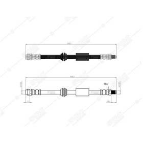 Resim Fren Hortumu Ön Merc. Gl-serıe X164 - M Serıe W164 2006/-a1644200348 - 1644200448 - A1644200448 