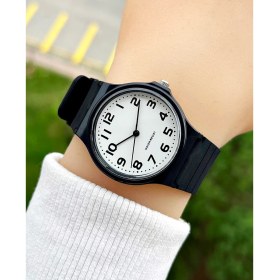 Resim Weluxa Silikon Kordonlu Siyah Renk Beyaz Kadran Hediyelik Erkek Çocuk Kol Saati 