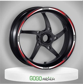 Resim Gogo Jant Şeridi Reflektör Kırmızı Beyaz Yamaha 