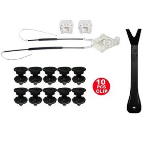 Resim Vw T5 2003-2014 Sarmali Sag Ön Cam Kriko Tamir Seti (10 Klips) 151858041 