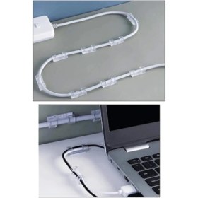 Resim Femina Trendy Kablo Sabitleyici Klipsler 20 Adet Kablo Düzenleyici Duvar Fayans Cam Kablo Tutucu Yapışkanlı Kl 