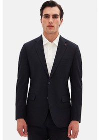 Resim D's Damat Ds Damat Slim Fit Lacivert Yünlü Travel Takim Elbise 4he05ob35577m Lacivert 