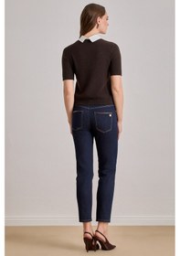 Resim Slim Straight Mavi Jean Pantolon Mavi 