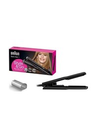 Resim Braun Satin Hair 1 ST100 Style&Go Seyahat Tipi Saç Düzleştirici 