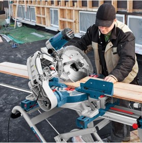 Resim Bosch Profesyonel GCM-12GDL 2000 W 305 mm Entegre Çift Çizgili Kızaklı Lazerli Gönye Testere 