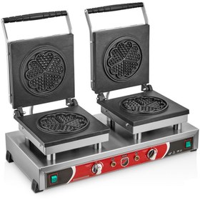 Resim Işıkgaz Çiftli, Çiçek Desenli Waffle Makinesi 