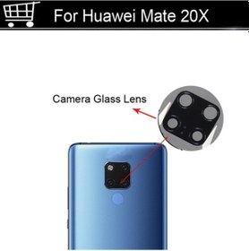 Resim Huawei Uyumlu Mate 20X Arka Kamera Camı (Çıtasız Sadece Cam) 