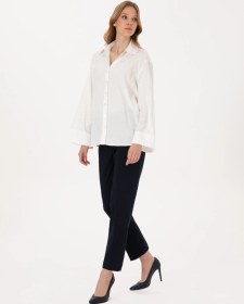 Resim Pierre Cardin Kadın Lacivert Pantolon 50318977-vr033 Lacivert 