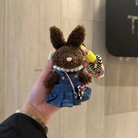 Resim Silver1 Sevimli Renkli Ip Peluş Ayı Kolye El Yapımı Oyuncaklar Küçük Bebek Çanta Çekicilik Sevimli Bebek Cep Telefonu Çekicilik (Yurt Dışından) 