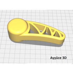 Resim Ayyüce 3d, Renault Twingo Koltuk Yatırma Kolu 1 Adet Siyah 