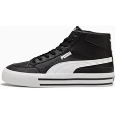 Resim Puma Court Classic Vulc Orta Tenis Ayakkabı Siyah 39748201 Hafif ve Esnek Tasarım ile Spor ve Günlük Kombin 
