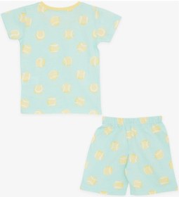 Resim Breeze Girls & Boys Erkek Bebek Şortlu Pijama Takımı Tenis Topu Desenli 9 Ay-3 Yaş, Su Yeşili-su Yeşili Su Yeşili 