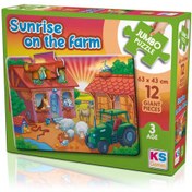 Resim NessiWorld KS Games Sunrise On The Farm 12 Parça Puzzle 